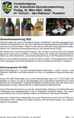 Vorank&uuml;ndigung: 134. Ordentliche Generalversammlung, Freitag, 25. M&auml;rz 2022, 1830h, im "Unicum - das Glashaus", Russikon - OGZO