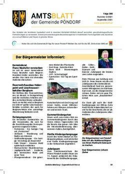 AMTSBLATT der Gemeinde P&Ouml;NDORF - Gemeinde P&ouml;ndorf