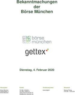 Bekanntmachungen der B&ouml;rse M&uuml;nchen - Dienstag, 4. Februar 2020 - Gettex