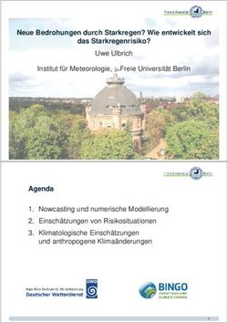 Neue Bedrohungen durch Starkregen? Wie entwickelt sich das Starkregenrisiko? - FLUSSGEBIETE NRW