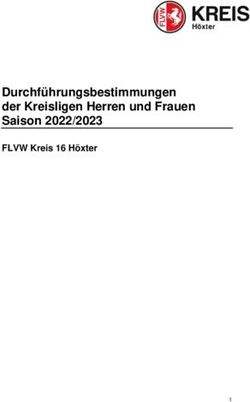 Durchführungsbestimmungen der Kreisligen Herren und Frauen Saison 2022/2023 - FLVW Kreis 16 Höxter - Flvw.de