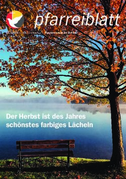Der Herbst ist des Jahres sch&ouml;nstes farbiges L&auml;cheln - 10/2021 1. bis 31. Oktober Pastoralraum im Rottal