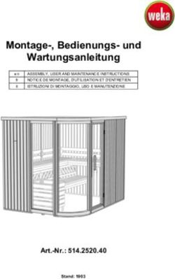Montage-, Bedienungs- und Wartungsanleitung - Art.-Nr.: 514.2520.40 Stand: 1903