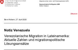 Notiz Venezuela Venezolanische Migration in Lateinamerika: Aktuelle Zahlen und migrationspolitische Lösungsansätze - Sem