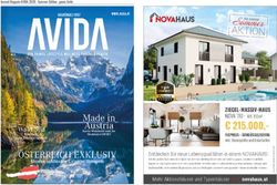 Inserat Magazin AVIDA 2020 Summer Edition ganze Seite - Novahaus.at