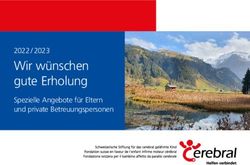Wir w&uuml;nschen gute Erholung - 2022 / 2023 Spezielle Angebote f&uuml;r Eltern und private Betreuungspersonen - bei der Stiftung Cerebral