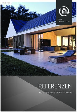 REFERENZEN AUSZUG REALISIERTER PROJEKTE - DEUTSCH - BAB Technologie