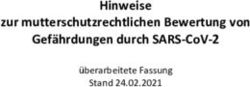 HINWEISE ZUR MUTTERSCHUTZRECHTLICHEN BEWERTUNG VON GEF&Auml;HRDUNGEN DURCH SARS-COV-2 - &Uuml;BERARBEITETE FASSUNG STAND 24.02.2021