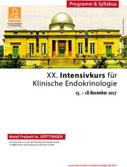 XX. Intensivkurs f&uuml;r Klinische Endokrinologie 15 - 18.November 2017 - Programm & Syllabus
