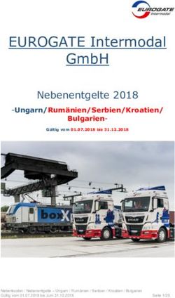 EUROGATE Intermodal GmbH - Nebenentgelte 2018 -Ungarn/Rumänien/Serbien/Kroatien/ Bulgarien