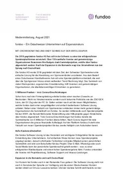 Medienmitteilung, August 2021 fundoo - Ein Ostschweizer Unternehmen auf Expansionskurs - ESB Marketing ...