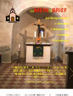 GEMEINDEBRIEF - Kirchspiel Ebersdorf