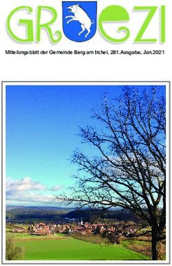 Mitteilungsblatt der Gemeinde Berg am Irchel, 281.Ausgabe, Jan.2021