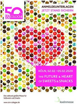 THE FUTURE & HEART OF SWEETS & SNACKS - KÖLN, 02.02. 05.02.2020 - ANMELDEUNTERLAGEN JETZT STAND SICHERN - Gesell & Co Messemarketing