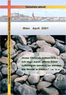 M&auml;rz April 2021 Gemeinde aktuell - Jesus Christus antwortete : Ich sage euch: "Wenn diese - Gemeinschaft Pl&ouml;n
