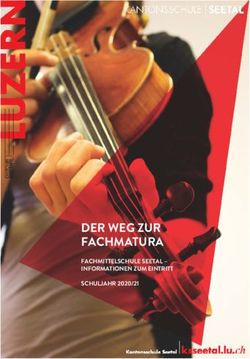 DER WEG ZUR FACHMATURA - FACHMITTELSCHULE SEETAL - INFORMATIONEN ZUM EINTRITT SCHULJAHR 2020/21 - Kanton Luzern