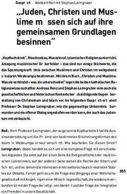 Juden, Christen und Mus- lime m&uuml;ssen sich auf ihre gemeinsamen Grundlagen besinnen