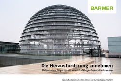 Die Herausforderung annehmen - Reformvorschl&auml;ge f&uuml;r ein zukunftsf&auml;higes Gesundheitswesen - Barmer