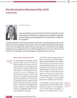 Die Wirtschaft in Rheinland-Pfalz 2019 - Au&szlig;enhandel