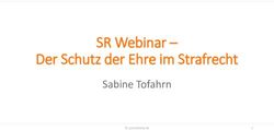 SR Webinar - Der Schutz der Ehre im Strafrecht - Sabine Tofahrn juracademy.de