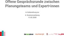 Offene Gespr&auml;chsrunde zwischen Planungsteams und Expert*innen - in Vorbereitung zur 4. Gremiumssitzung 17.02.2020