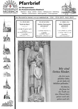 Pfarrbrief - Pastoralverbund Medebach