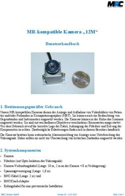 MR-kompatible Kamera "12M" - Benutzerhandbuch
