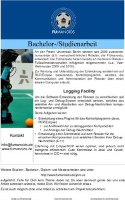 Bachelor-/Studienarbeit - FUmanoids