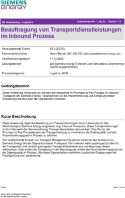 Beauftragung von Transportdienstleistungen im Inbound Prozess