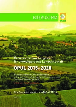 ÖPUL 2015-2020 Österreichisches Programm für umweltgerechte Landwirtschaft
