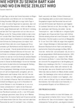 WIE HOFER ZU SEINEM BART KAM UND WO EIN RIESE ZERLEGT WIRD