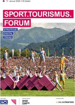 SPORT.TOURISMUS. FORUM - STRATEGIE DIGITAL TREND 17. Januar 2020 // St.Gallen - sport.tourismus.forum