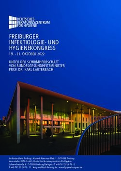 FREIBURGER INFEKTIOLOGIE- UND HYGIENEKONGRESS - 21. OKTOBER 2022 UNTER DER SCHIRMHERRSCHAFT VON BUNDESGESUNDHEITSMINISTER PROF. DR. KARL ...