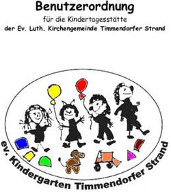 Benutzerordnung für die Kindertagesstätte - der Ev. Luth. Kirchengemeinde Timmendorfer Strand - Evangelischer ...