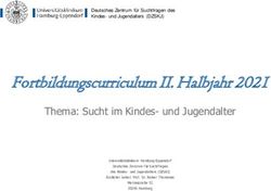 Fortbildungscurriculum II. Halbjahr 2021 - Thema: Sucht im Kindes- und Jugendalter - UKE
