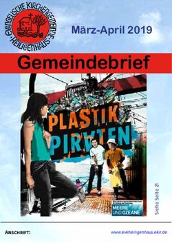 Gemeindebrief M&auml;rz-April 2019 - Anschrift: Evangelische Kirchengemeinde Heiligenhaus