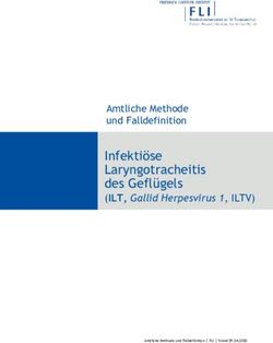Infekti&ouml;se Laryngotracheitis des Gefl&uuml;gels - Amtliche Methode und Falldefinition - OpenAgrar
