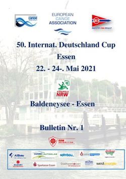 Internat. Deutschland Cup Essen 22 - 24. Mai 2021 Baldeneysee - Essen Bulletin Nr.