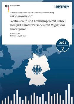 2 2021 Vertrauen in und Erfahrungen mit Polizei und Justiz unter Personen mit Migrations-hintergrund