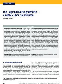 Die Regionalisierungsdebatte - ein Blick &uuml;ber die Grenzen