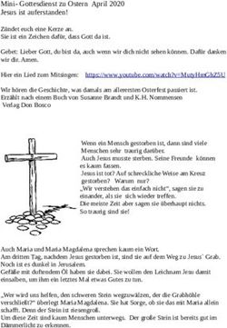 Mini-Gottesdienst zu Ostern April 2020 Jesus ist auferstanden!