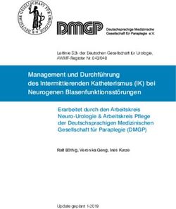 Management und Durchf&uuml;hrung des Intermittierenden Katheterismus (IK) bei Neurogenen Blasenfunktionsst&ouml;rungen