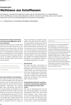 Weltklasse aus Schaffhausen - Franziska Gsell - Persoenlich.com