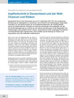 Impffortschritt in Deutschland und der Welt: Chancen und Risiken