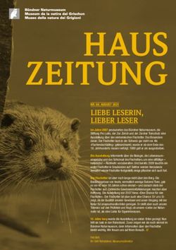 HAUS ZEITUNG - B&uuml;ndner Naturmuseum