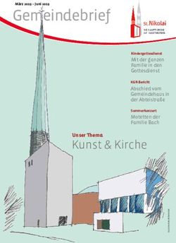 Gemeindebrief - Kunst & Kirche - Hauptkirche St. Nikolai