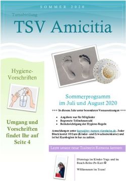 TSV Amicitia Hygiene-Vorschriften - tsv ...