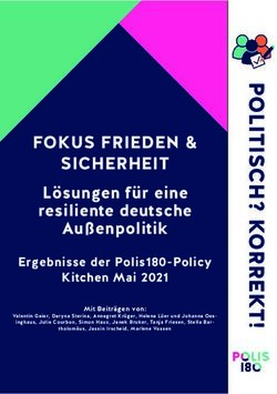 FOKUS FRIEDEN & SICHERHEIT - L&ouml;sungen f&uuml;r eine resiliente deutsche Au&szlig;enpolitik - Polis180