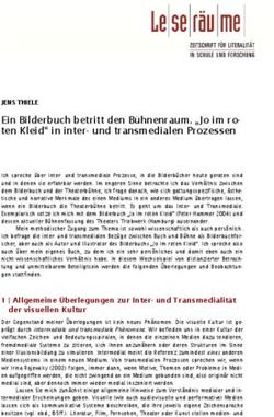 Ein Bilderbuch betritt den B&uuml;hnenraum. "Jo im ro- ten Kleid" in inter- und transmedialen Prozessen