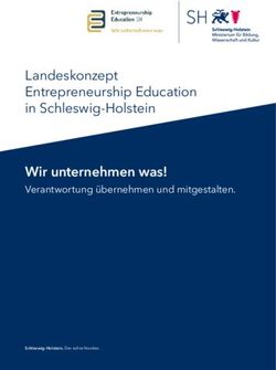 Landeskonzept Entrepreneurship Education in Schleswig-Holstein - Wir unternehmen was!